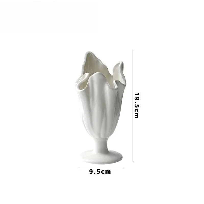 2026Ceramic Multifunctional Vase Makeup Brush Holder Pen Cup Desktop Home Office Vanity Tabletop Minimalist Decorative Organizer