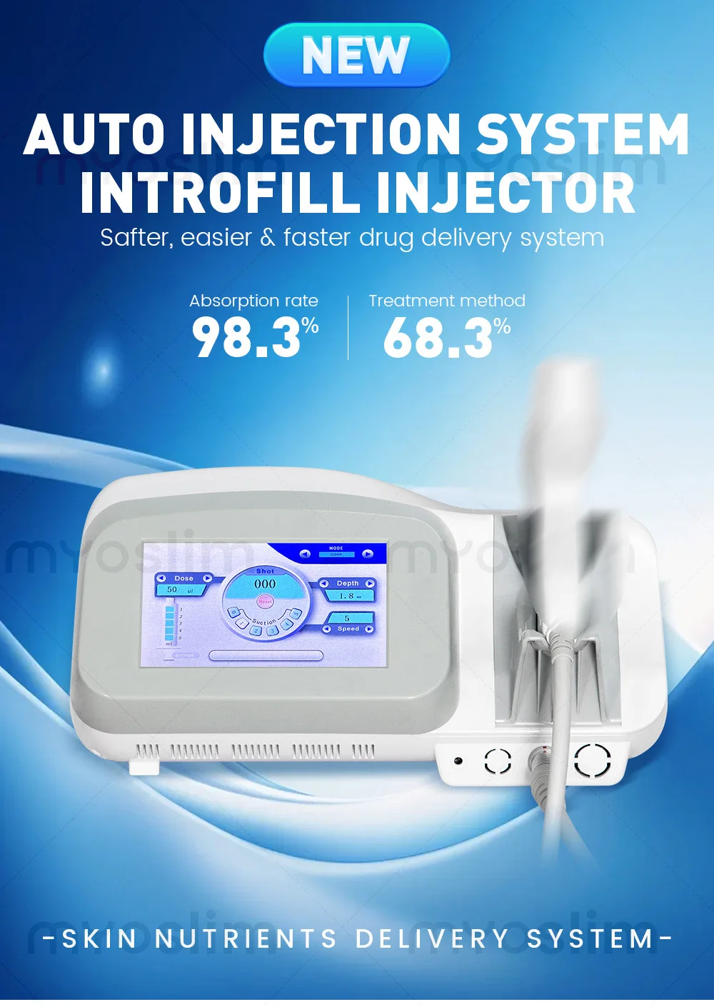 Professional Facial Machine for Deep Cleansing, Hydration Skin Rejuvenation Suitable for Spa and Salon Use