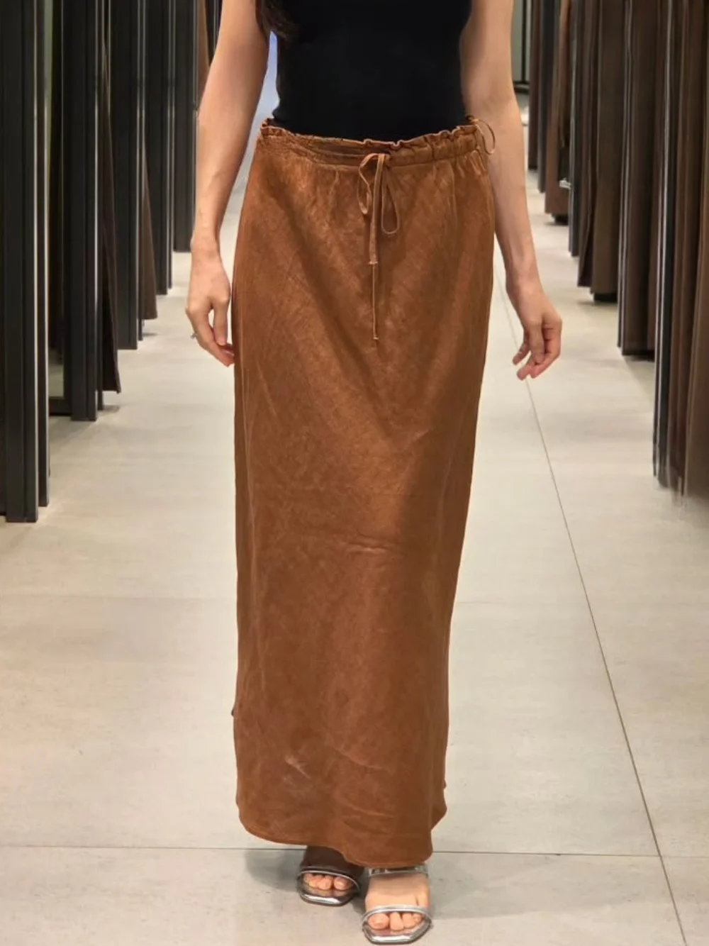 

Skirts Summer Women's Wear 2025 New Fashion Straight Elegant High Waist Women's Skirts All-match Simple Holiday Skirts