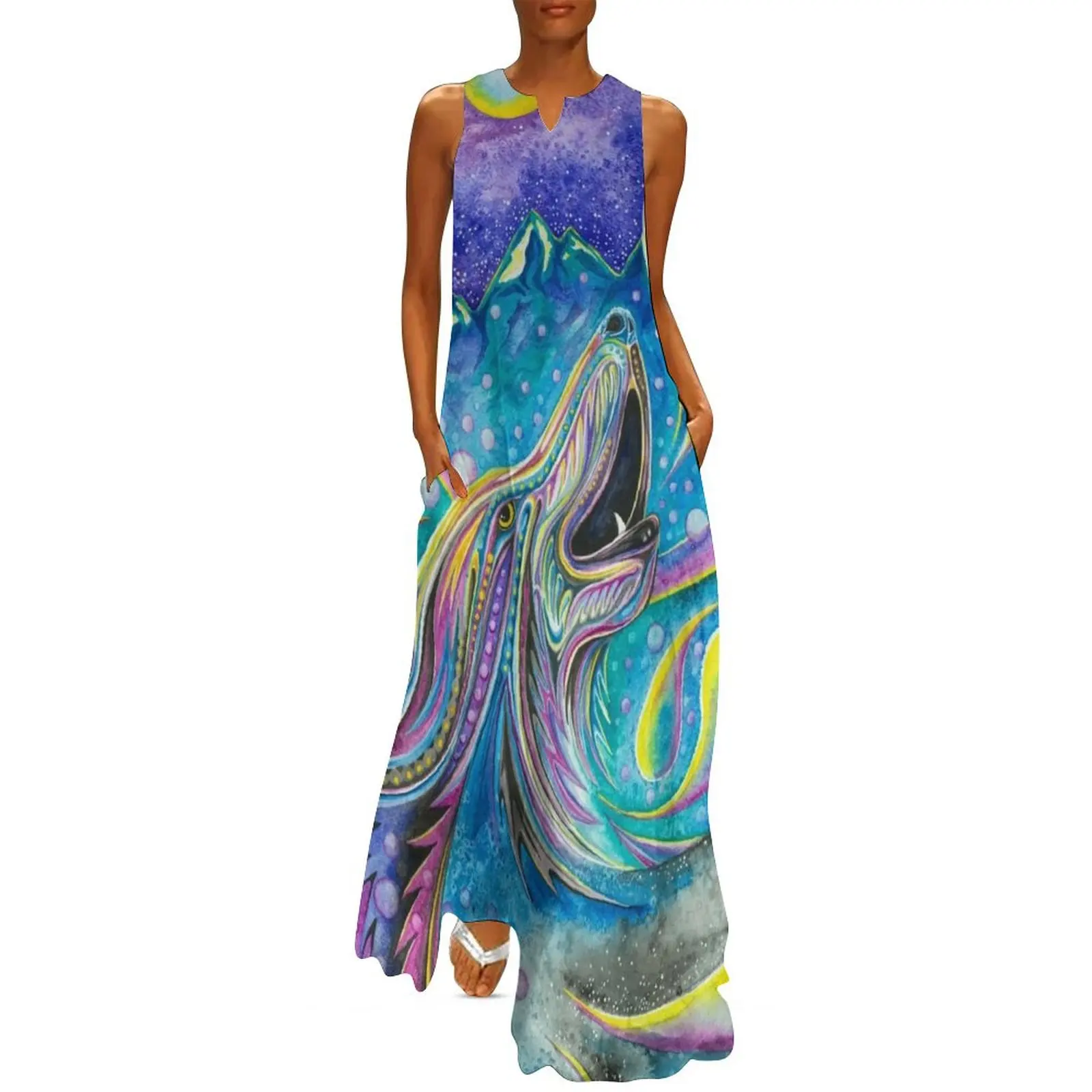 

Sprit of the Wolf Long Dress women's summer dress 2025 Dress women Women's evening