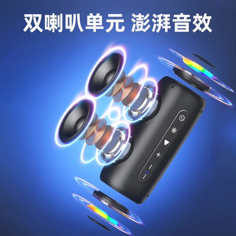 

2025 hot sale New Wireless Bluetooth Speaker Outdoor Waterproof Portable Overweight Subwoofer with RGB Light Audio Game Audio