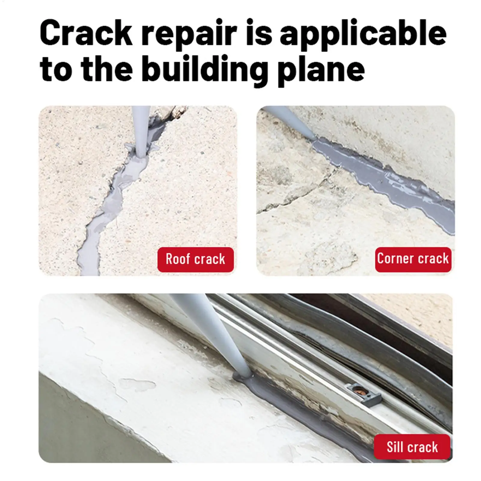 500mlSealant Roof Floor Caulking Glue For Concrete Joint Filling Sealant Crack Filler Repair Caulk Resistant Wall Joint Adhesive
