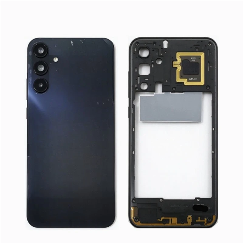 Full Housing for Samsung Galaxy A15 4G SM-A155F Middle Frame +Battery Back Cover Rear Door Cover with Camera Lens Replace