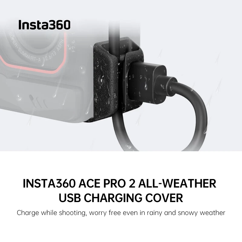 �y�Z�[�����z�I���W�i�� Insta360 Ace Pro 2/Insta360 Ace Pro �S�V��^ USB �[�d�J�o�[�AIPX4 �h�H�A���O�ɍœK