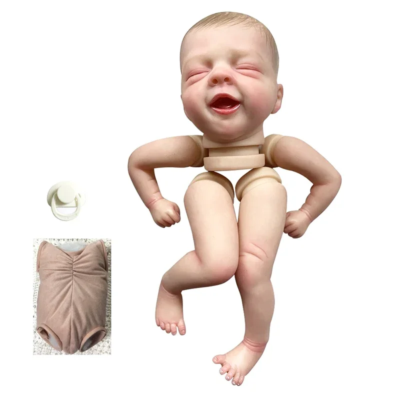 11Inch Mini Kit Reborn Salia Unfinished Painted Doll Parts Handmade Kit with Cloth Body