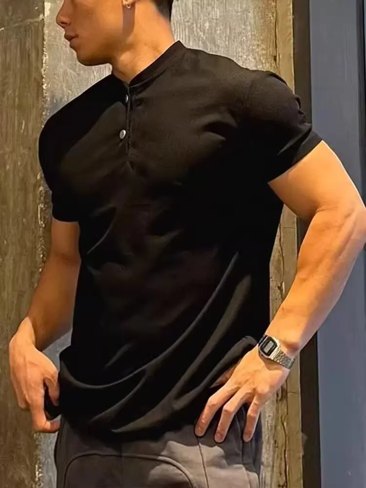 T-shirt de sport pour homme à séchage rapide, respirant, coloré, style sportswear américain, pour la course et les loisirs d'été