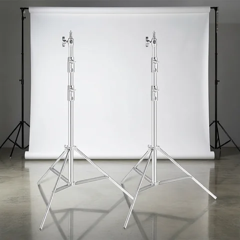 2.9M Tripod Super Stable Big Tripod Foldable Light Stand Lifting Frame Wheels Photography Softbox Photo Studio Stainless Steel