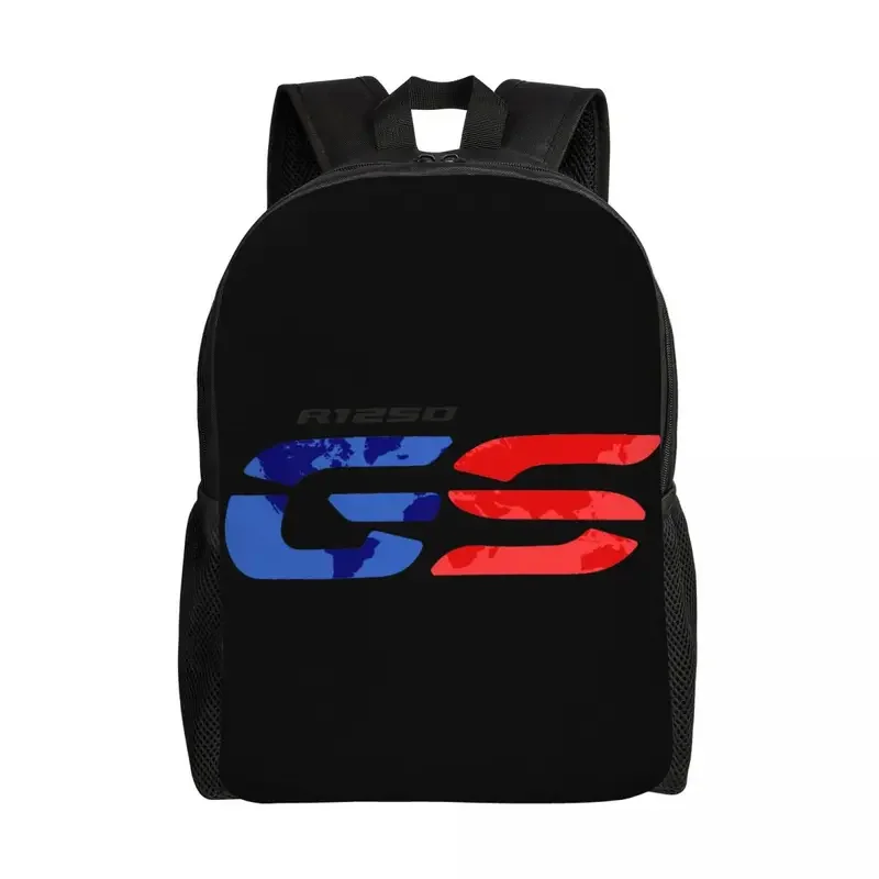 Custom GS Motorcycle Adventure Travel Backpack Men Women School Laptop Bookbag Motorrad Biker College Student Daypack Bags