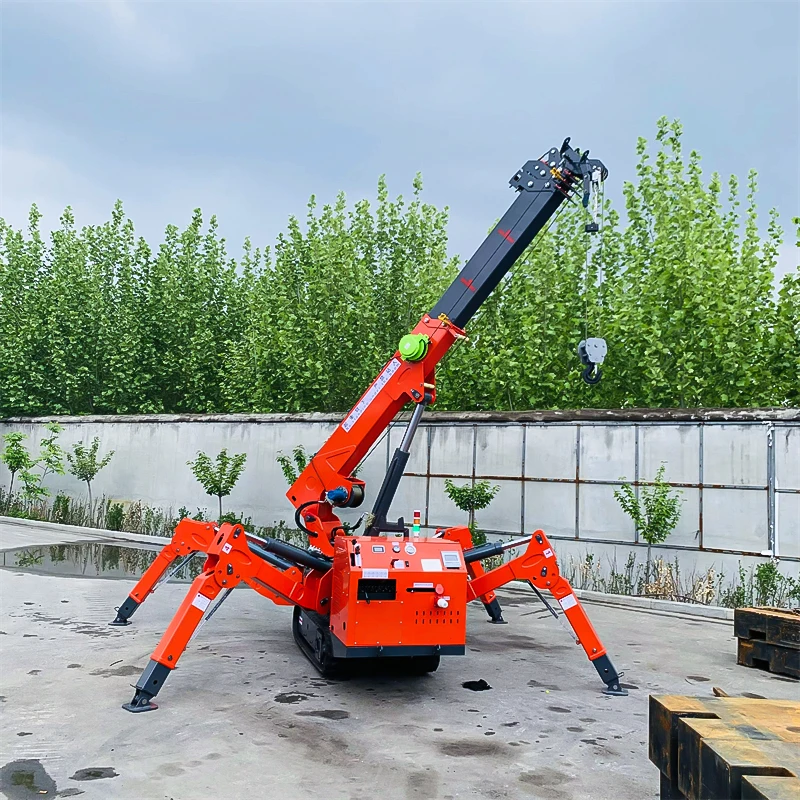 تصميم جديد Spyder Cranes البناء الصغير العنكبوت رفع رافعة 5t رافعة زاحفة صغيرة