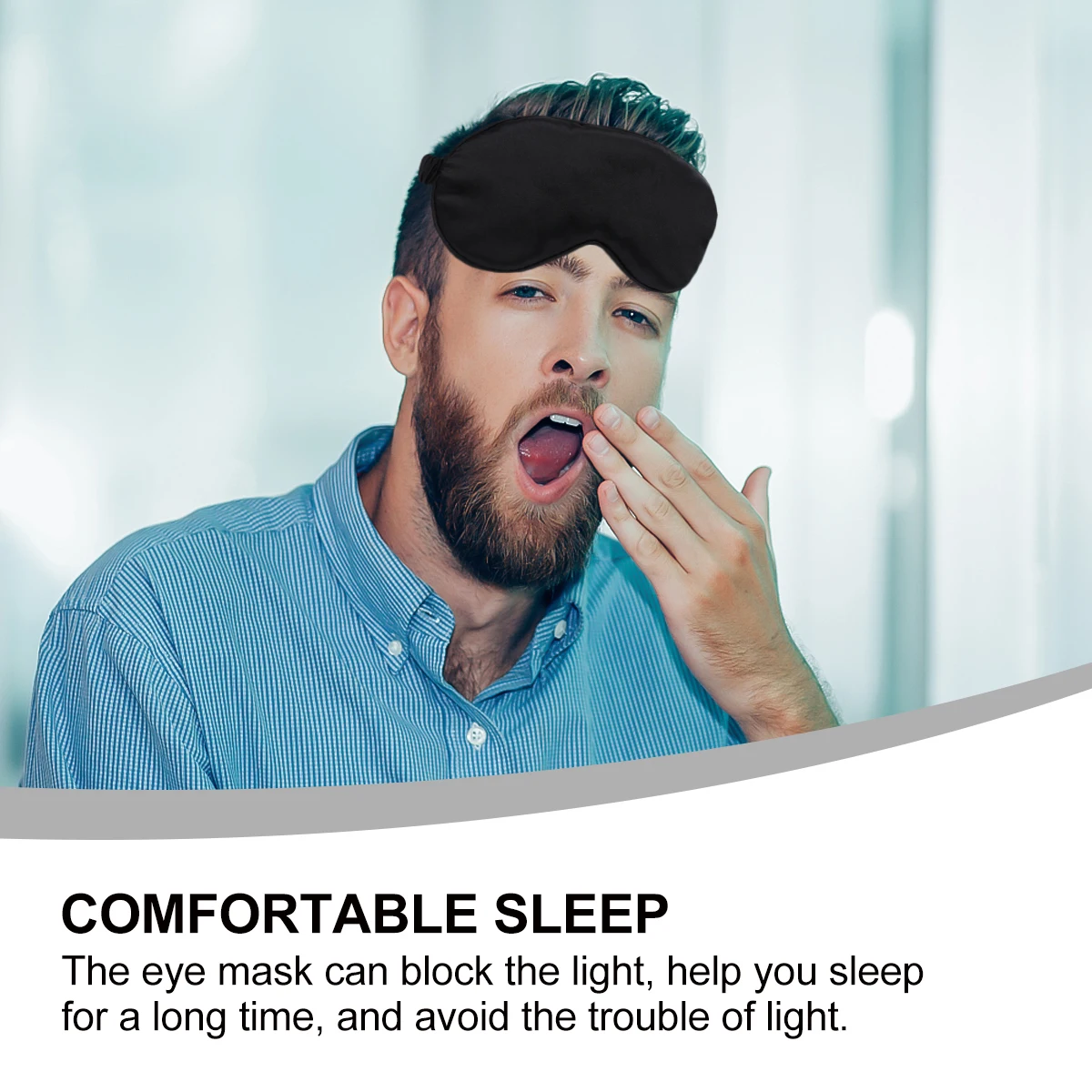 2 pcs Silk Eye Mask Adjustable Comfortable Sleep Eyepatch Shading Travel Durability Beautiful Flexible Health Care