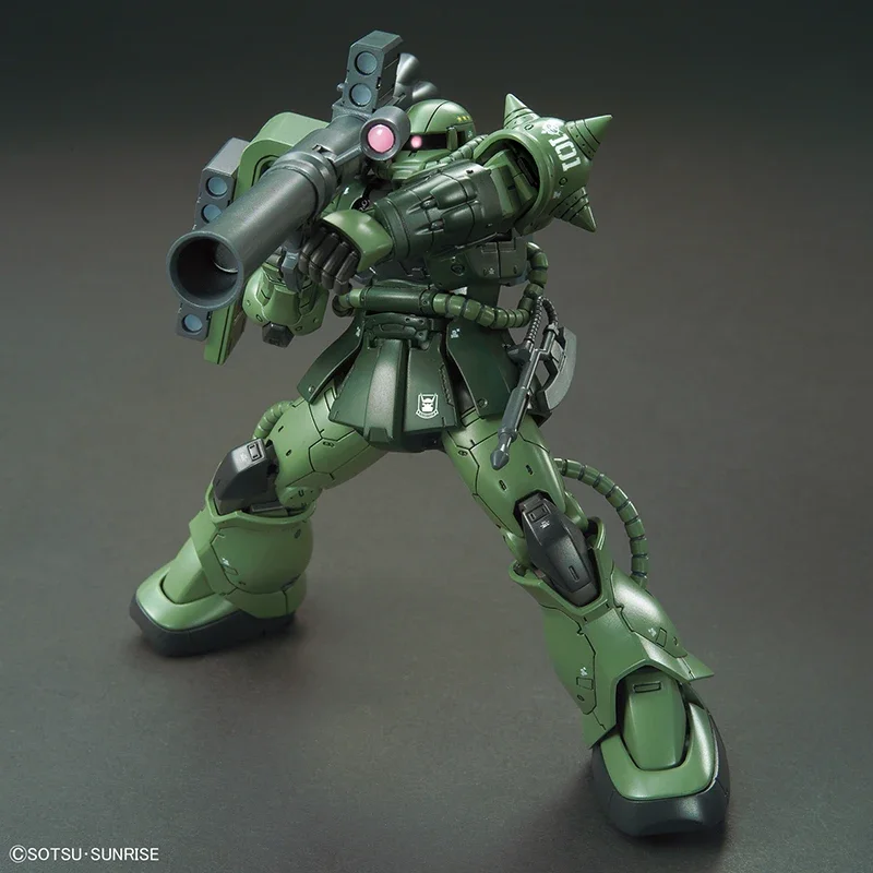 Bandai figura de Anime HG 1/144 ZAKU II tipo C-6/R6 Gundam modelo montaje juguetes de acción coleccionar regalo para niños decorativo