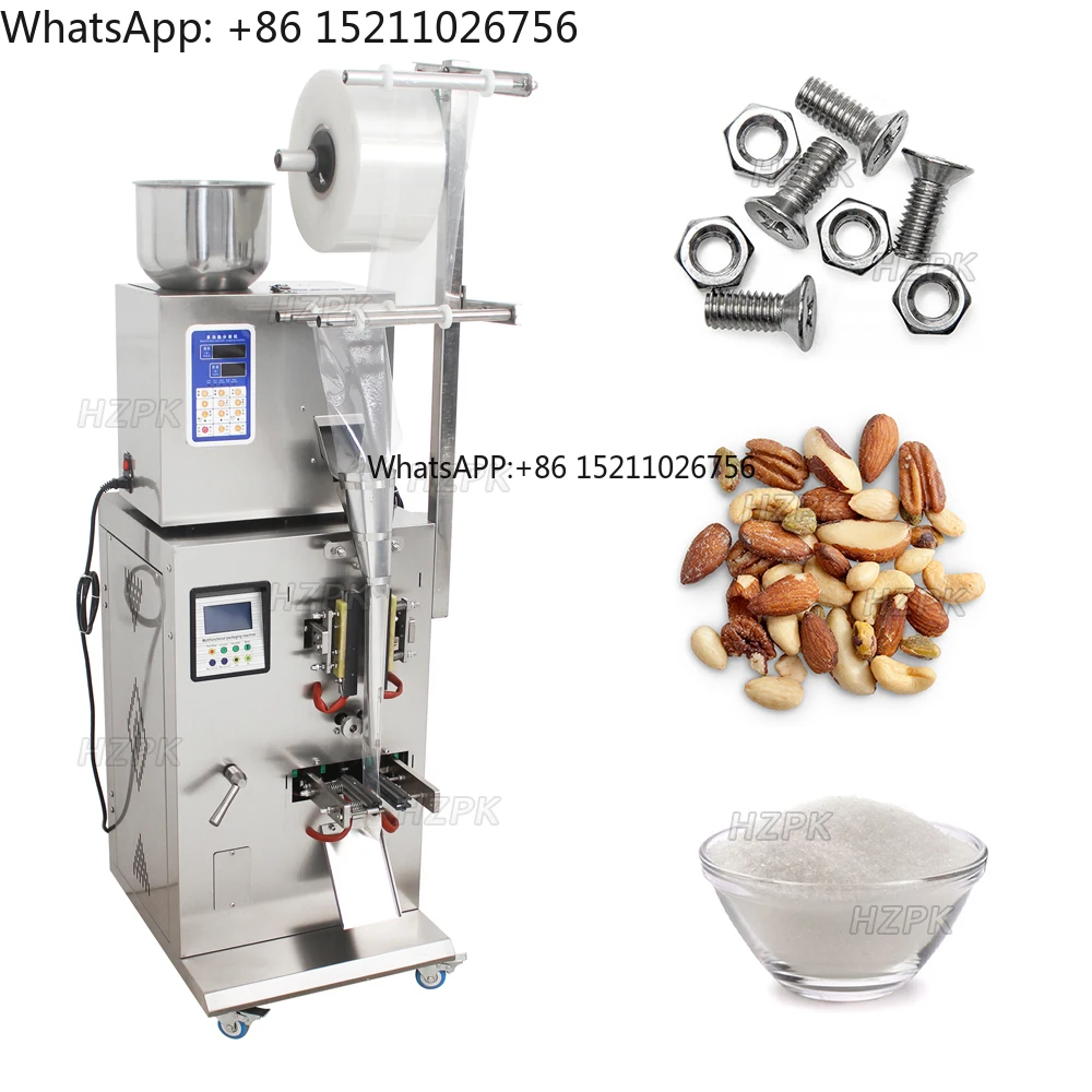 

For HZPK Small Business Automatic Weighing Packing Machine for Grain Granule Food with Plastic Pouch Packaging Bag Filling Funct