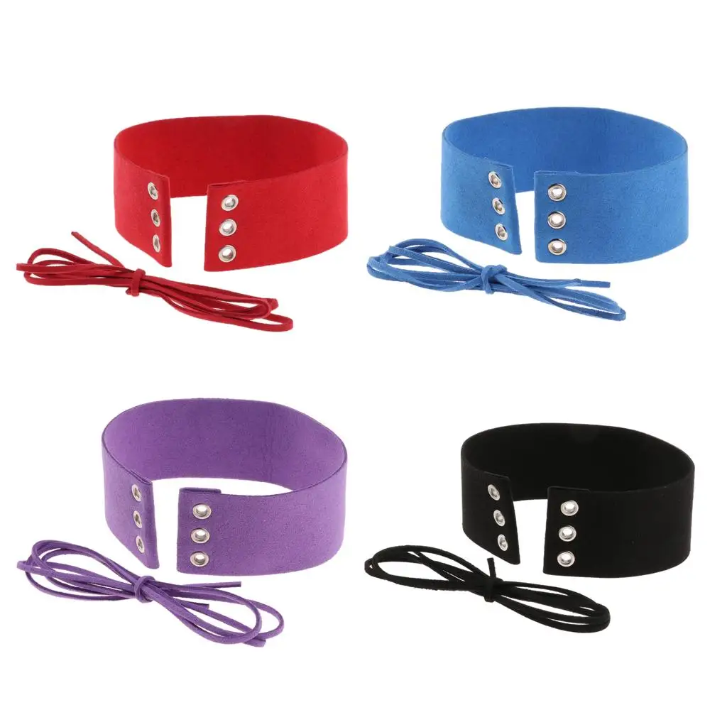 Gothic Choker Necklace Adjustable PU Leather Collar Punk Lace Up Belt Choker Necklace for Party Clubwear