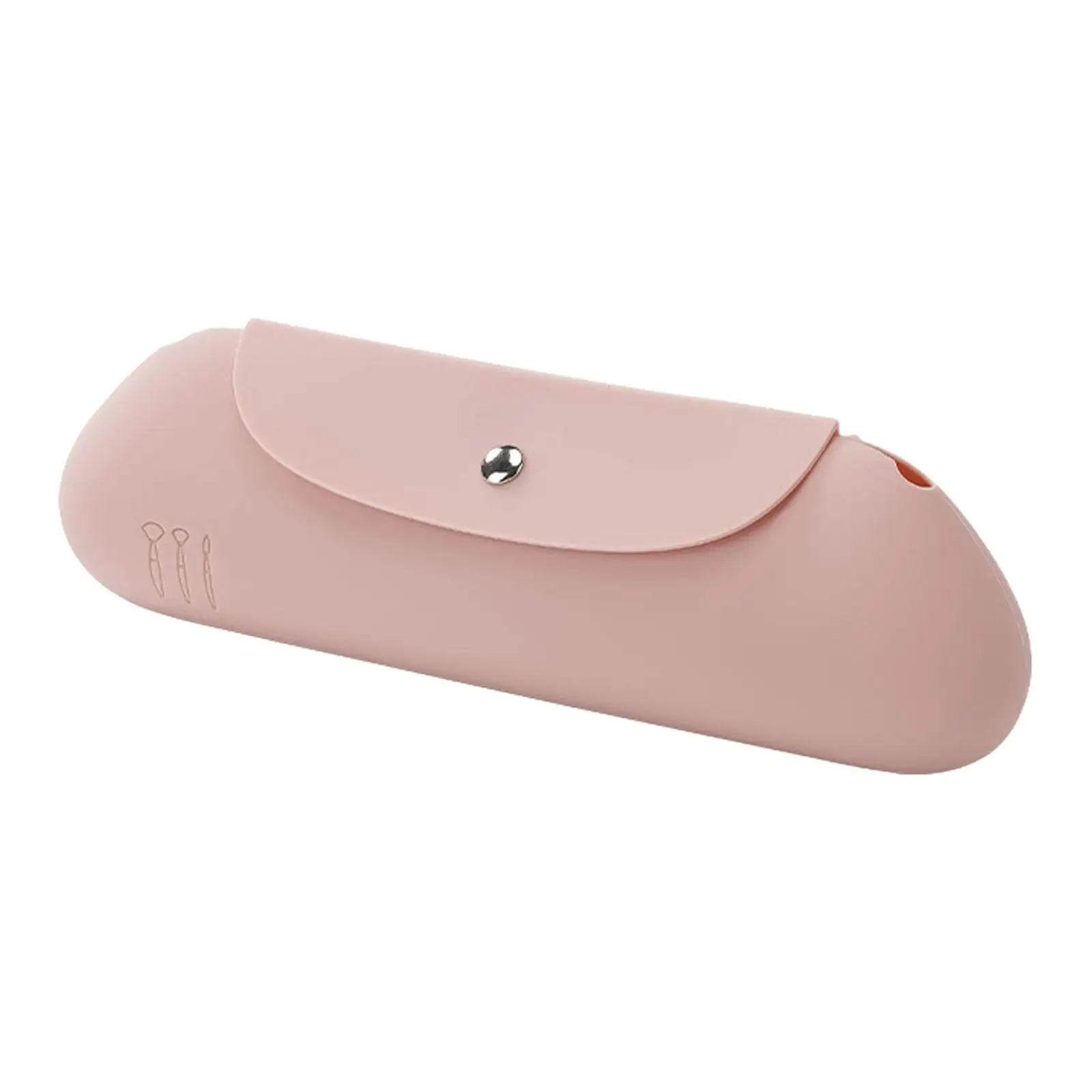 Stylish Silicone Makeup Brush Bag Travel Organizer Cosmetic Pouch Case Portable Waterproof Holder for Go