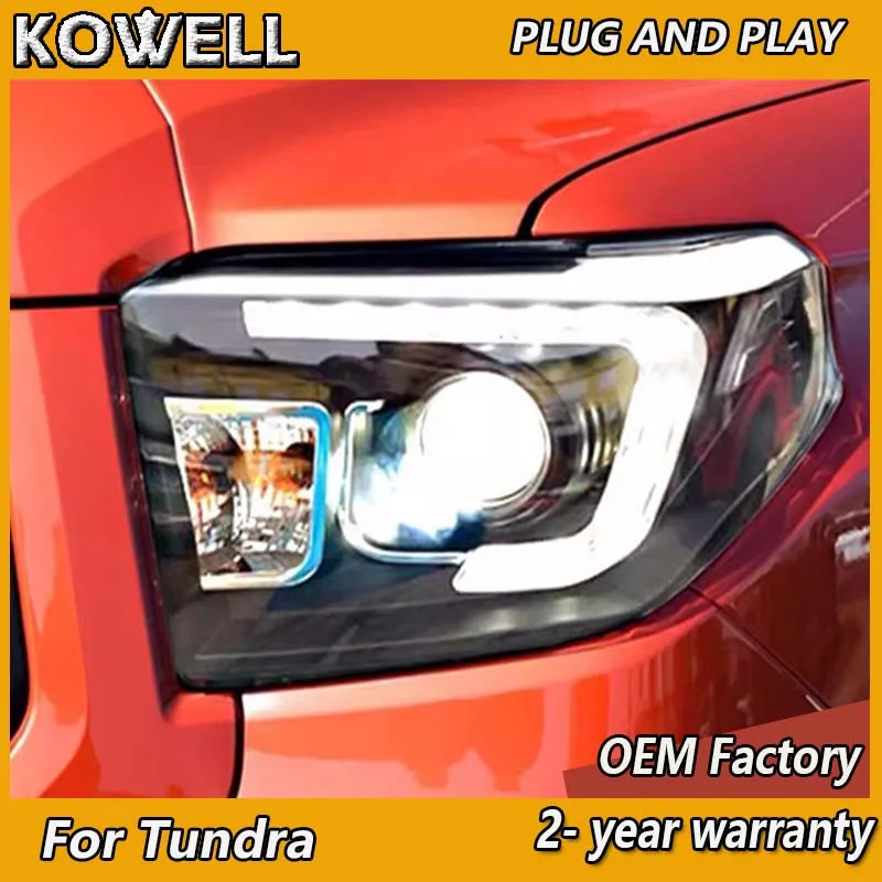 Car Styling for Toyota Tundra Headlight 2014-2018 Tundra Head Light DRL Turn Signal High Beam Projector Lens