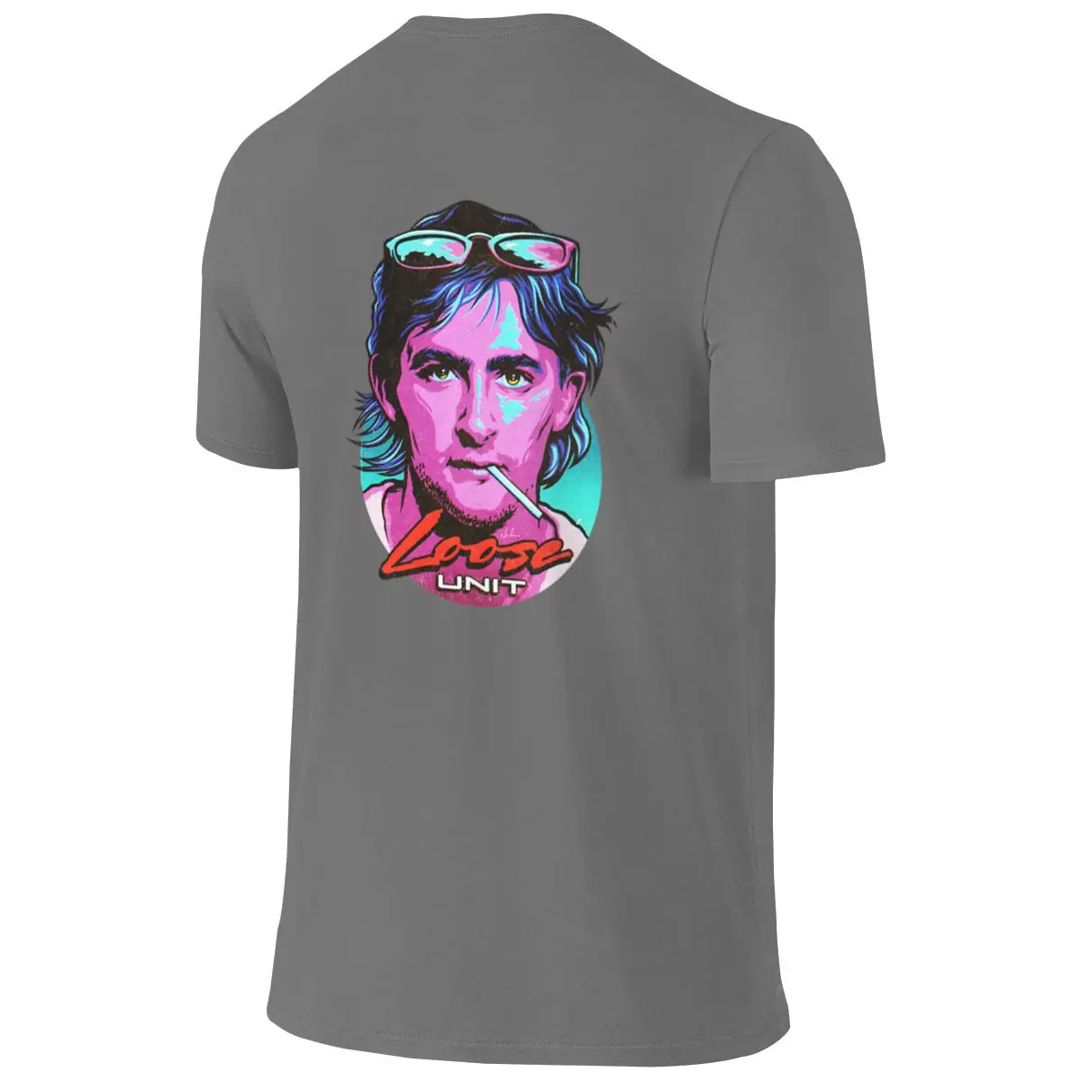 Loose Unit Versatile Reversible T-shirt Business Casual Fade-Resistant Men's T-shirts