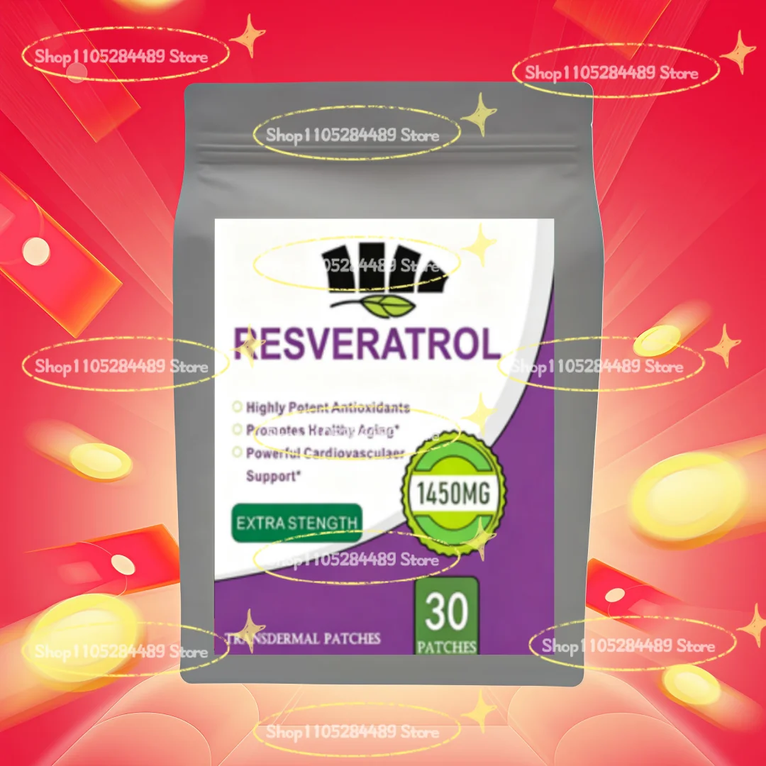Resveratrol Transdermal Patches Antioxidant Helps Support Anti-aging And Immune System 30 Patches