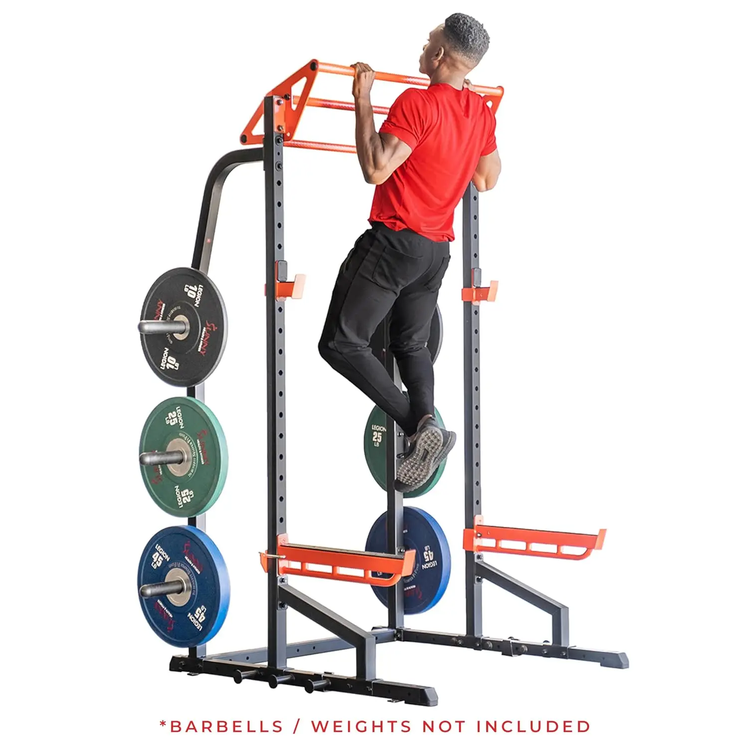 Half Rack Cage with Adjustable Pull-Up Bar & Power Station, Custom