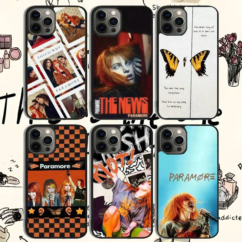 

Band P-Paramore Album Cover Phone Case For 11 12 13 14 15 16Pro Max mini Plus Frosted mirror Phone Cover