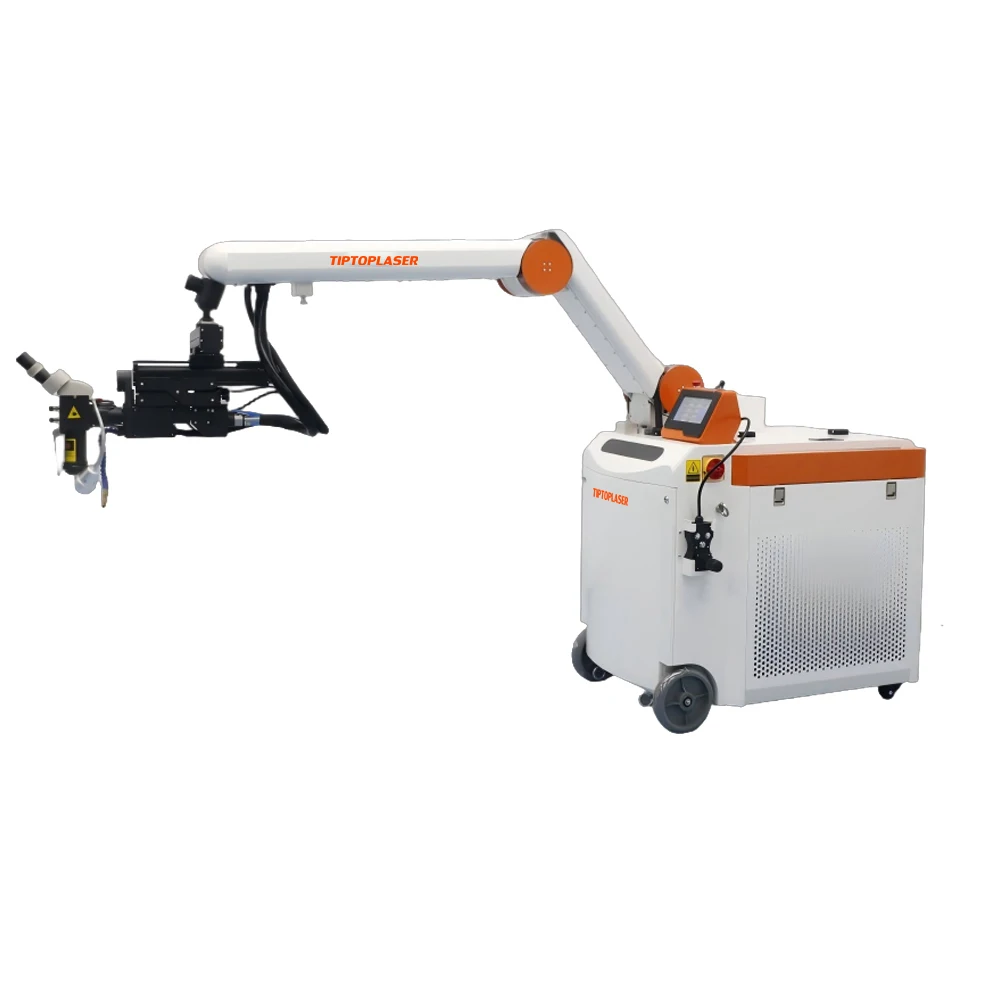 Robotic Arm Laser Welding Machine for Mold Repair 150W 200W 300W 1500W 2000W  QCW CW Laser Source High Precision Metal Welding