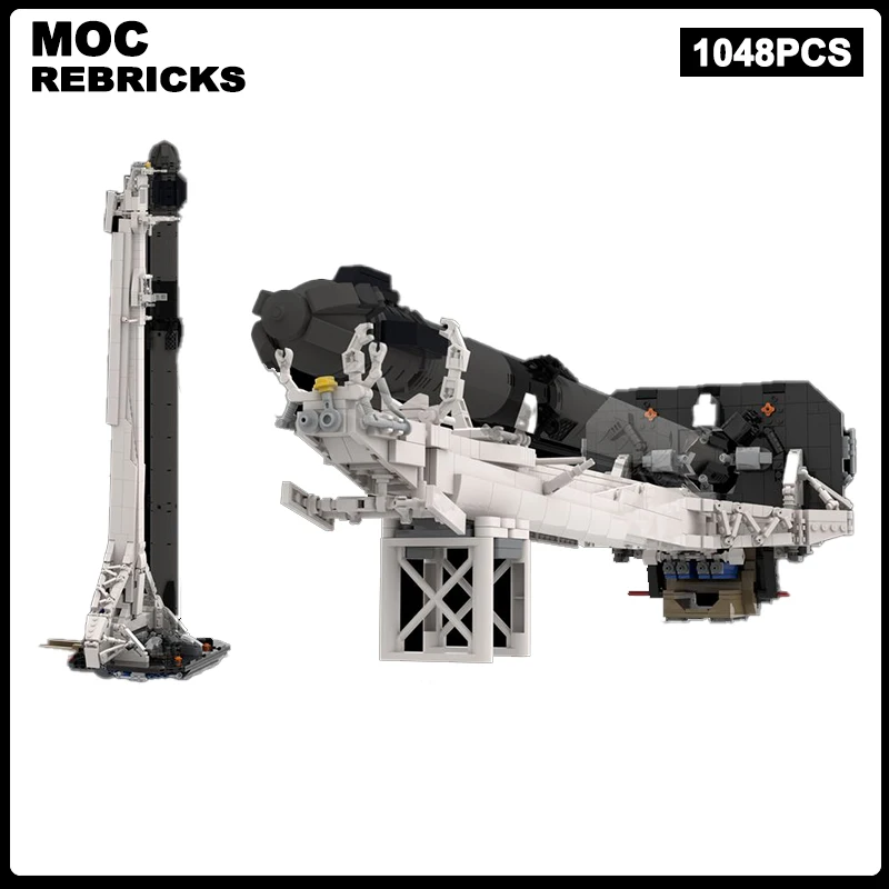 

Aviation series SpaceX Falcon 9 Transporter Erector MOC Scale Rocket launcher Building Blocks Assembly Model Bricks Children Toy