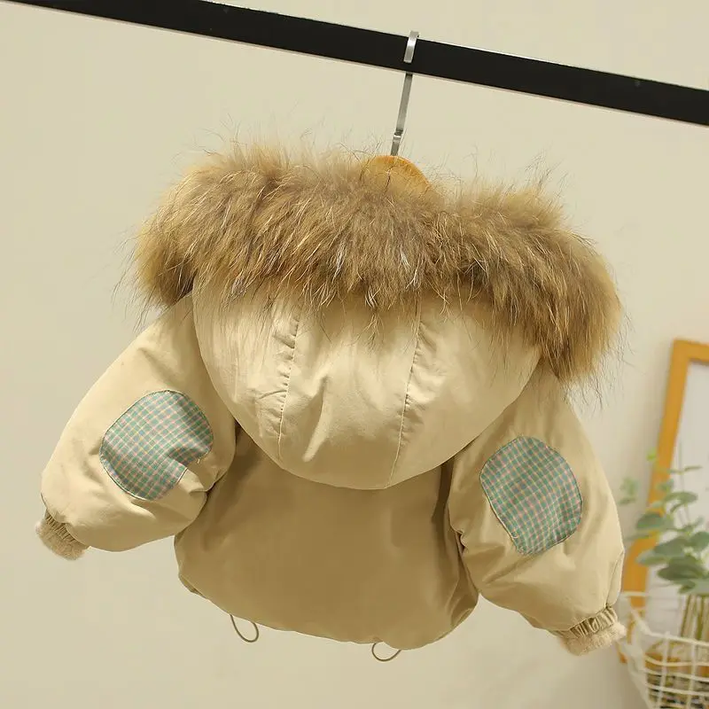 

Cotton Jacket Thickened Warm Coat Fashionable Cotton Jacket Winter Clothes for Girls Kids Winter Jacket Boy Winter Jackets 2025