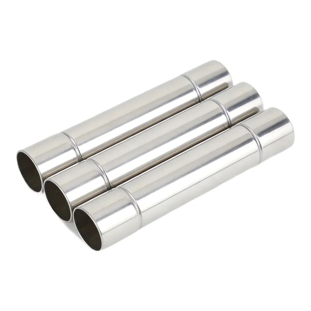 Camping Tent Wood Stove Chimney Pipe Kit 5 Pieces with Spark Arrestor 30cm Length 6cm Diameter Stainless Steel