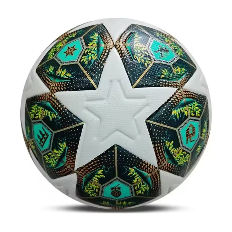 High Quality Match Soccer Ball Size 5 Youth/Adult Football Wear-esistant High Elasticity Seamless Thermal Adhesion League Ball