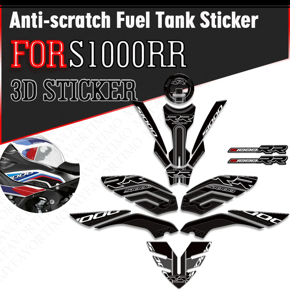 

Motorcycle Tank Knee Pad Side Grips Gas Fuel Oil Protection Stickers For BMW S1000RR S 1000 RR S1000 M M1000RR Wind Deflector