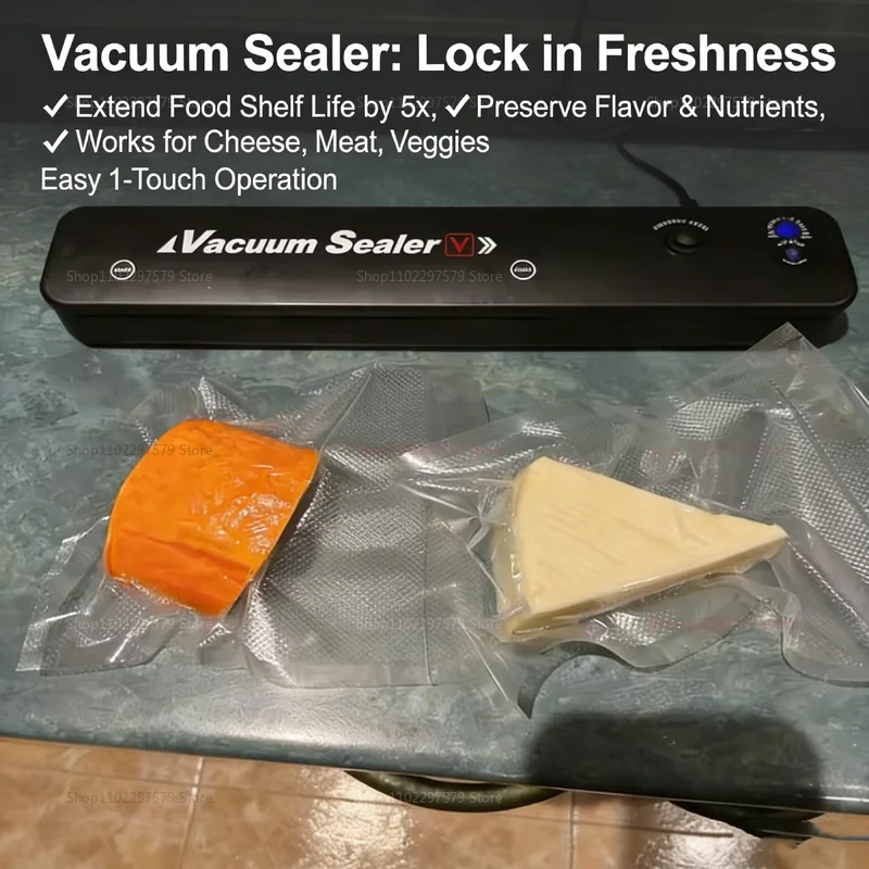NEUE Automatische Kleine Lebensmittel-Vakuumiermaschine Kompakte Lebensmittelkonservierungs-Verpackungsmaschine für Gekochtes und Frisches Essen 2026