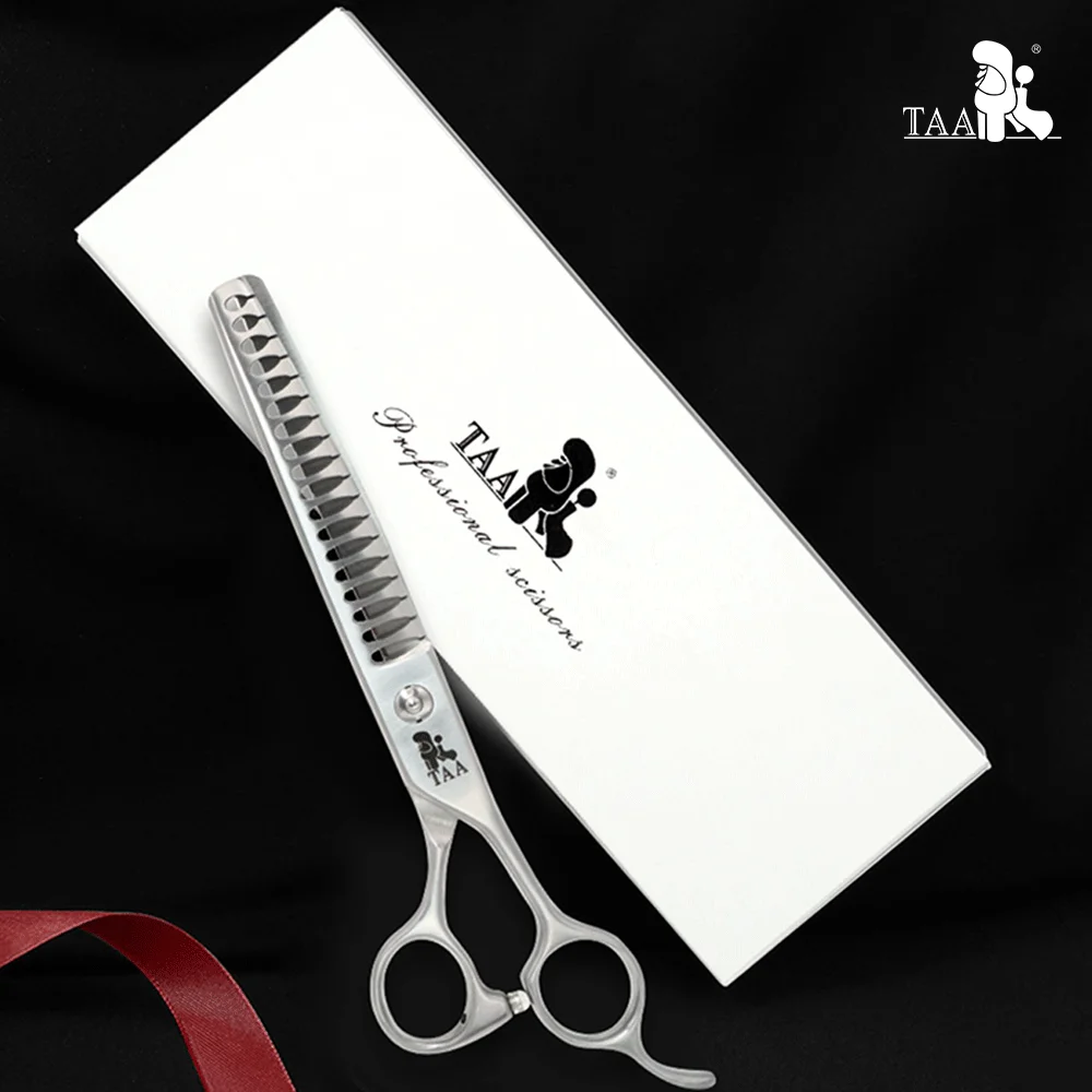 Imagem -06 - Taa Grooming Dog Scissors Pet Professional Tesoura de Osso de Peixe Serrilhada 440c Tesoura de Liga de Aço para Cães Gatos Animais de Estimação Corte de Cabelo