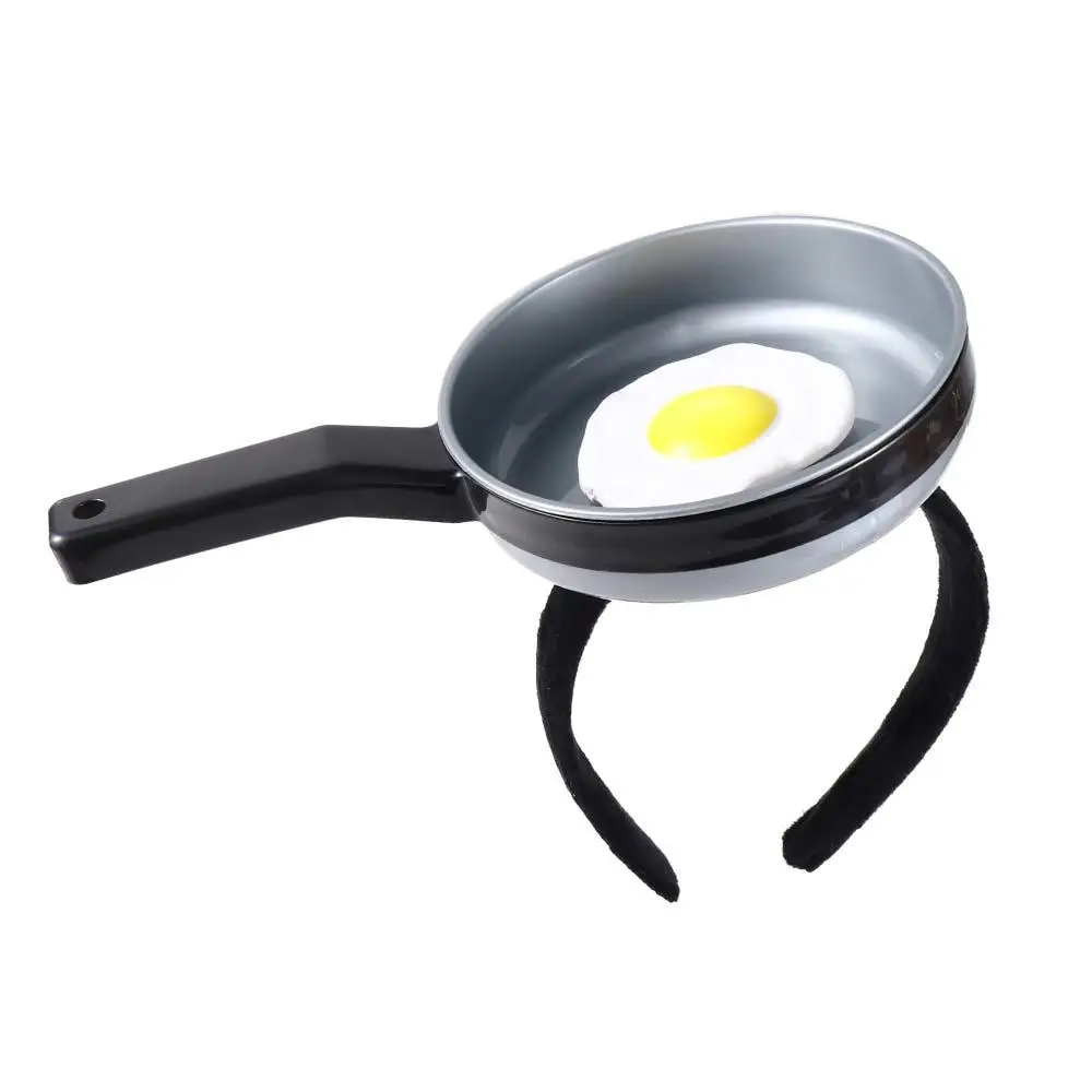 

Pan Fried Egg Funny Headband Cartoon Korean Style Headwear Fake Food Hair Hoop Simulation Food Headband Female Hair Accessories