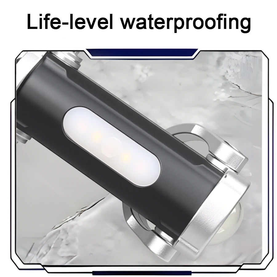 Portable Mini COB LED Keychain Light Type-C Rechargeable Flashlight 7 Mode Waterproof Lamp for Outdoor Camping Lantern with Hook