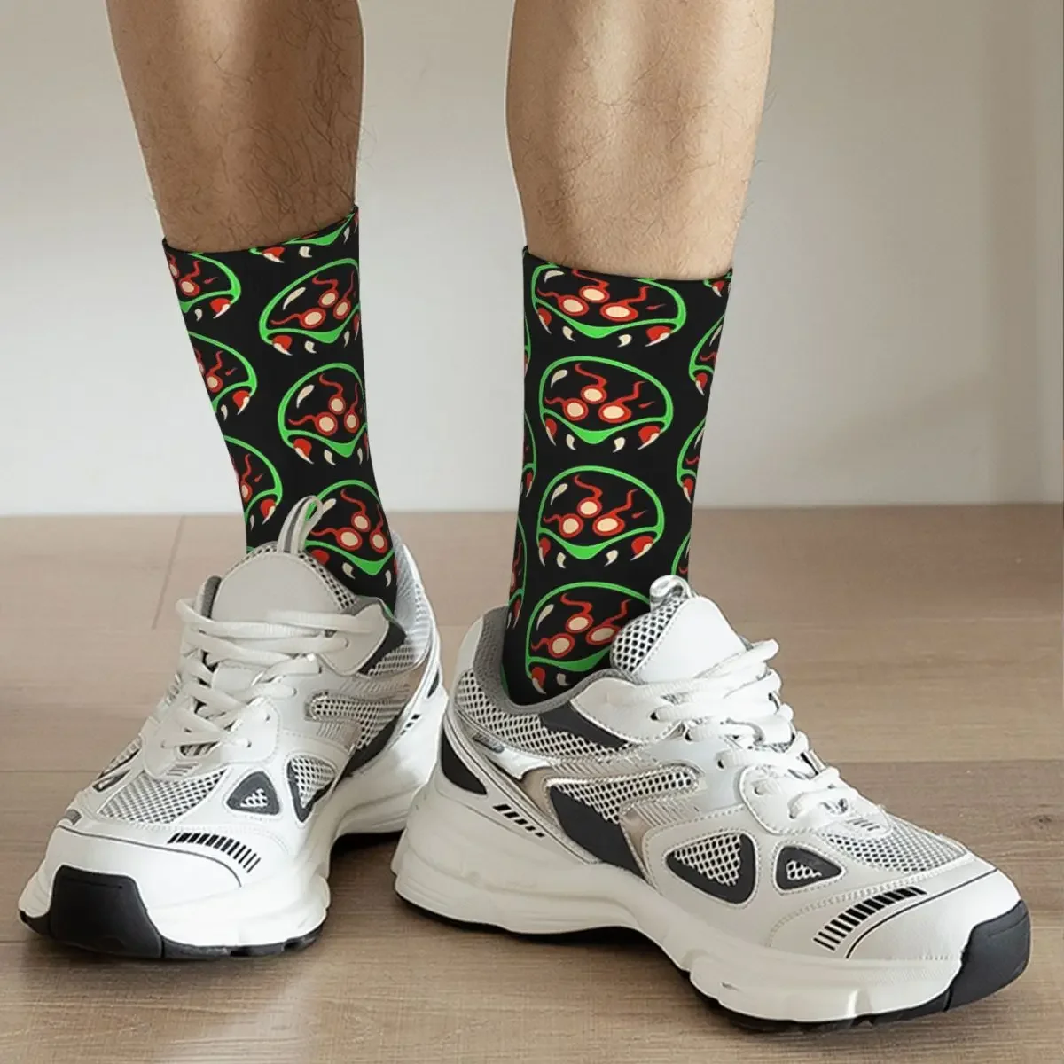 Metroid Vector-Chaussettes Harajuku, Chaussettes sulfUnisexe, Bas de Haute Qualité, Toutes Saisons, Accessoires pour Cadeau d'Anniversaire