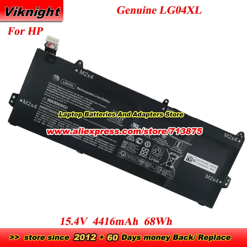 

Genuine 68Wh LG04XL Battery L32535-141 L32535-1C1 L32654-005 4416mAh for Hp PAVILION 15-CS0000NX 15-CS1070TX CS3038TX CS1001LA