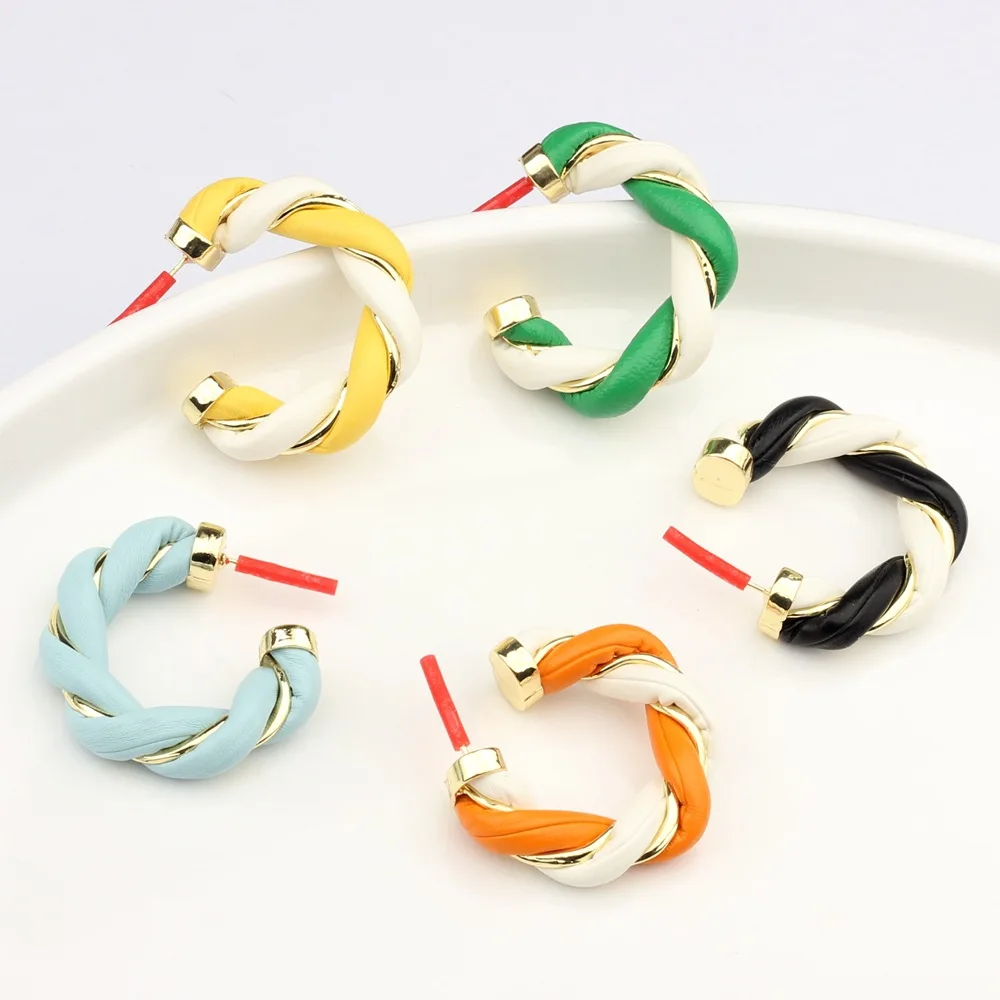 10pcs/pack Alloy Fresh And Sweet Girl C-shaped Earrings DIY Bracelets Necklaces Jewelry Accessories