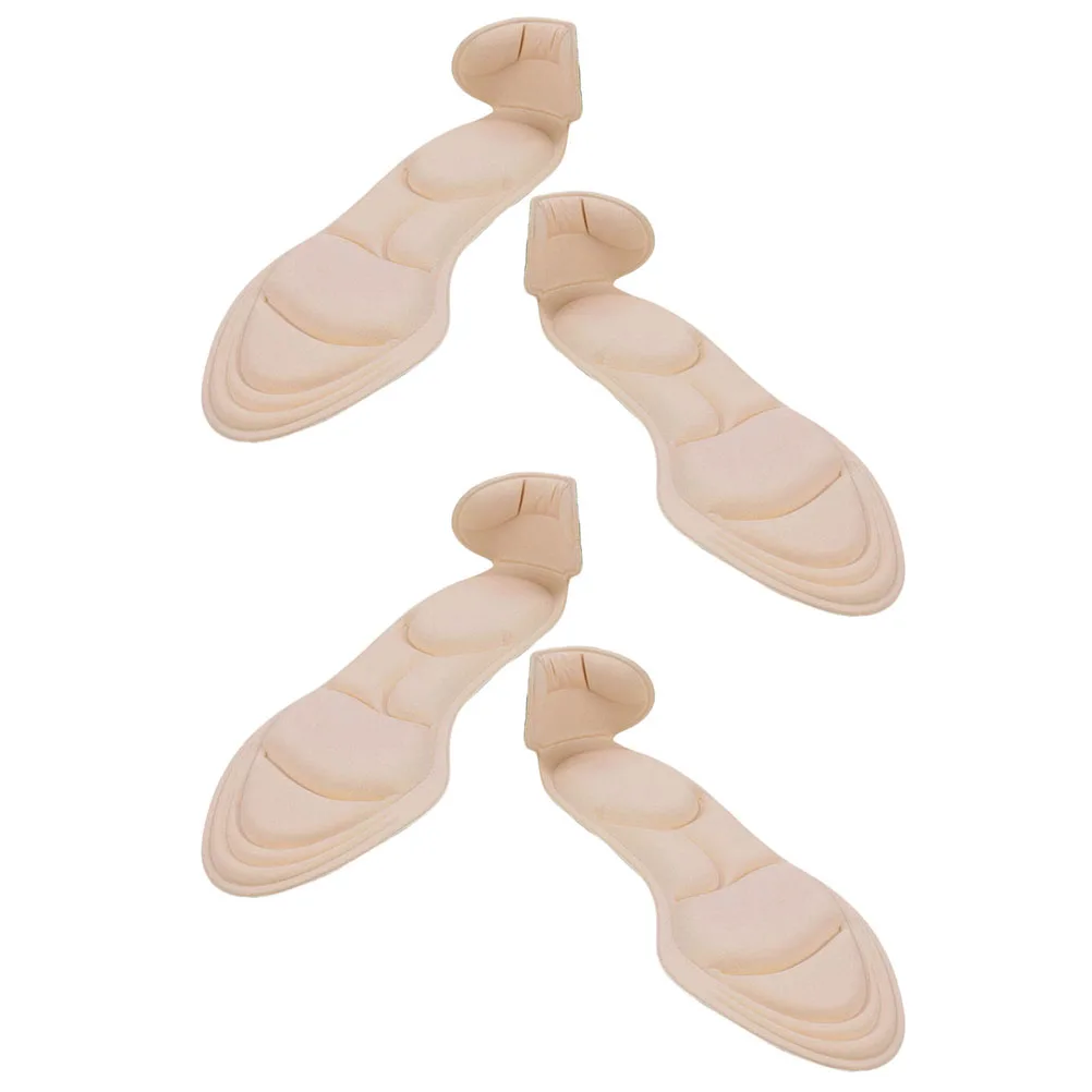 

2 Pairs Anti-slip Massage Heel Sticker Excellent Cushioning Shoes Grips Blister Relief Anti-wear Feet Pads Thin Sweat-absorbent