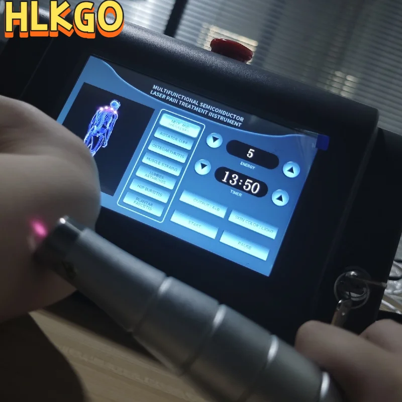 HLKGO 1055mW Deep Tissue Infrared Therapy Device, 808nm Wavelength Effective for Chronic Back and Neck Pain