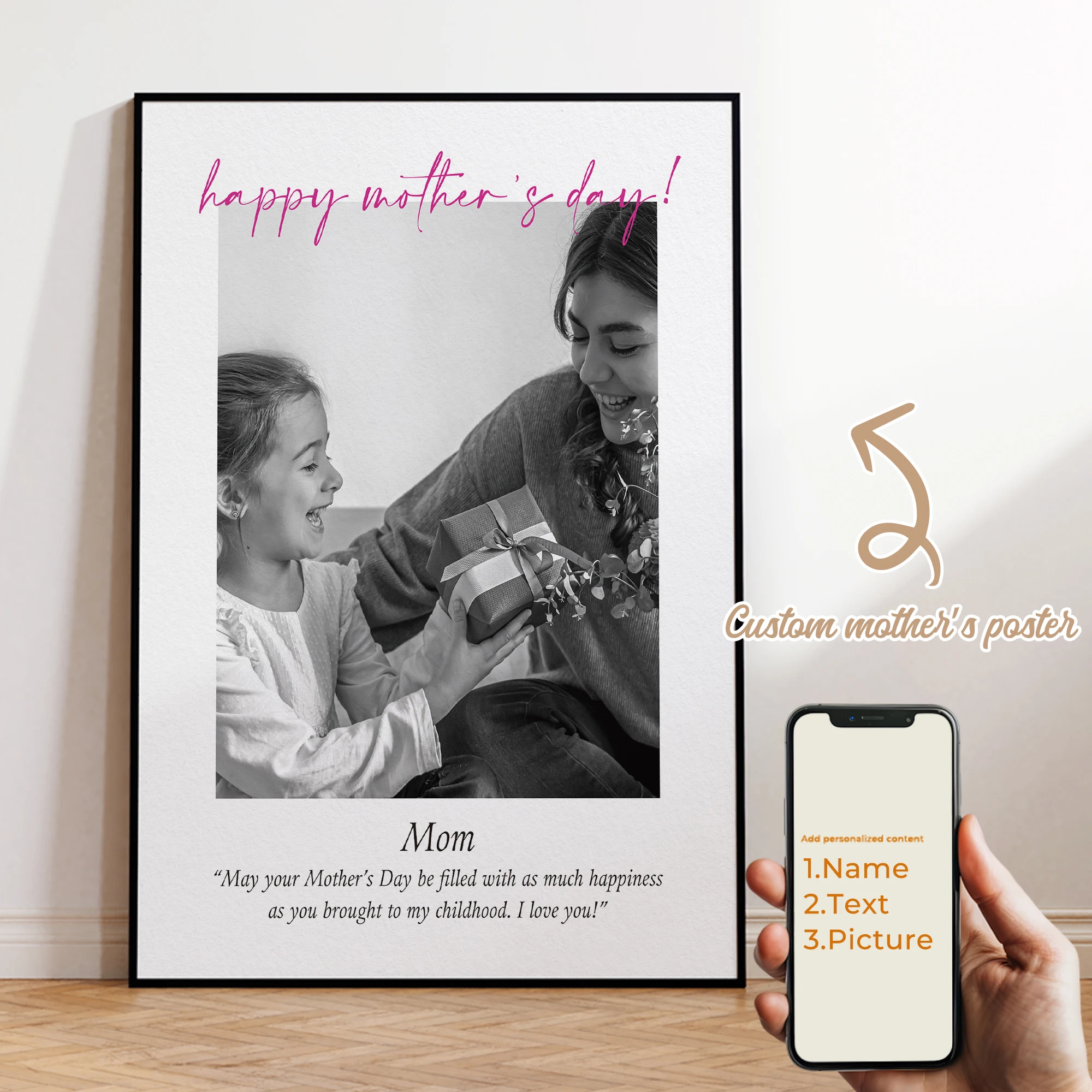 

Trendy Personalization Personalization Mothers Day Picture Wall Art Framed Print Picture Living Room Bedroom Home Decor Gift