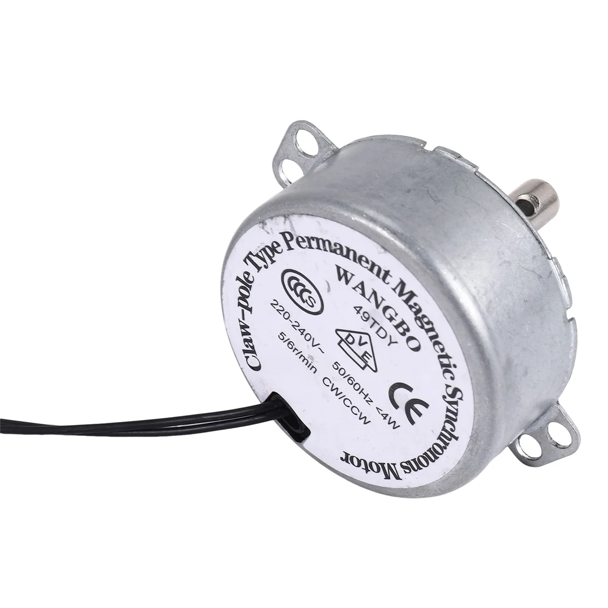 

ETRT AC 220V-240V 5/6RPM 4W 50/CCW 7mm Shaft Dia Fan Synchronous Motor