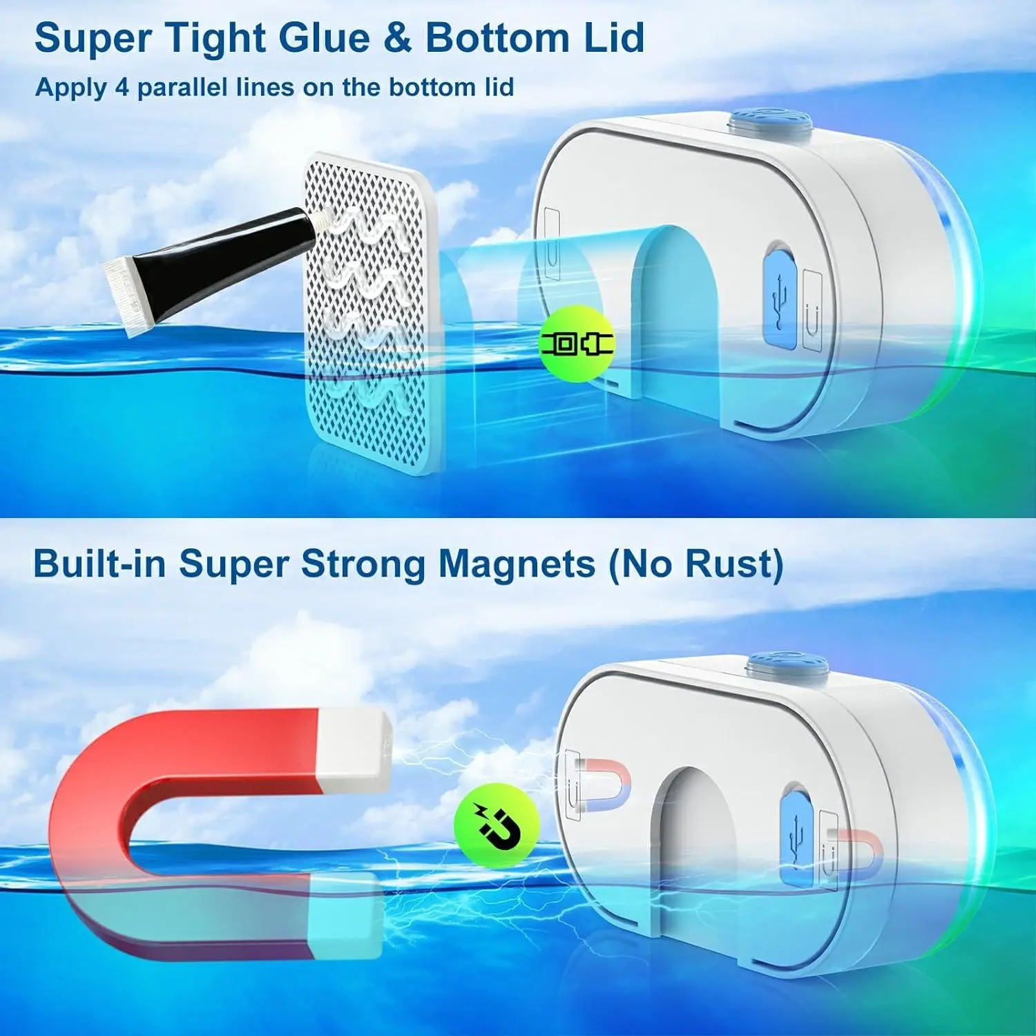 Imagem -02 - Recarregável Subaquática Submersível Pool Light com Controle Remoto Ip68 Impermeável Mudança de Cor Ambiant Lamp For Hot Tub Bath Aquarium