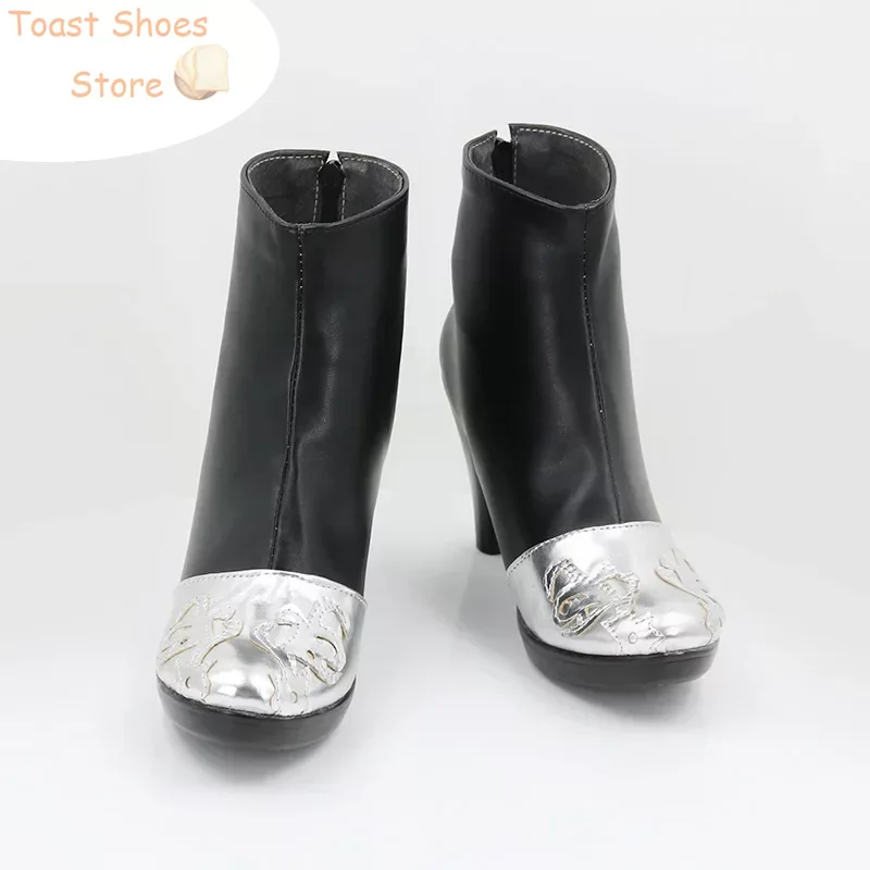 Kuzuha-zapatos de Cosplay para Halloween, botas de carnaval, zapatos de PU, utilería para disfraz