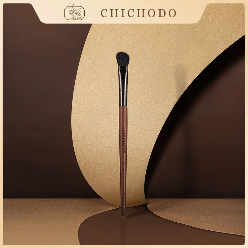 CHICHODO Professional animal hair makeup brush Oblique nose shadow bronzer brush Simple beauty tools - pony hair -E233