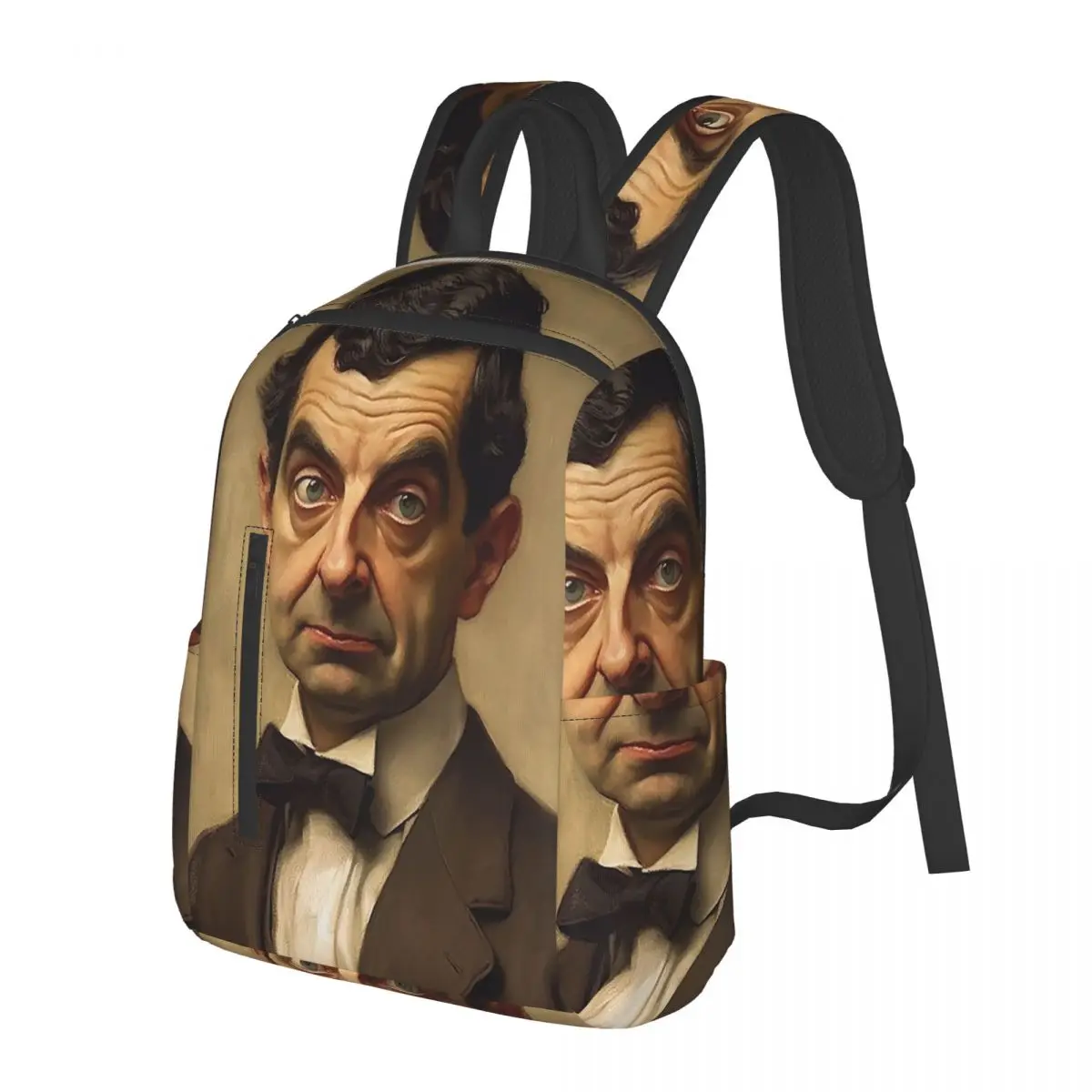 

Mr Bean Whistler Mother Student Backpack School Bag Hiking Travel Daypack for Boys Girls Fashion Bookbag Shoulder Bags
