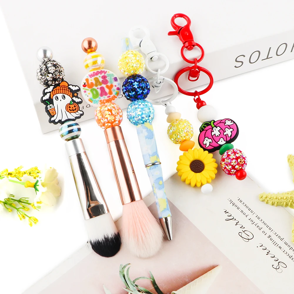 20MM 10 Pcs/Lot  Snowflake Acrylic Beads For DIY Handmade Pens, Keychains, Backpack Chains, Bracelets, Jewelry, Etc