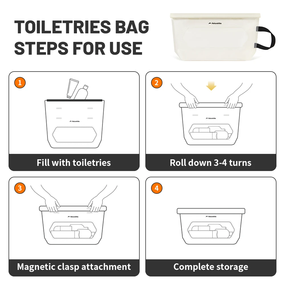 Naturehike Waterproof Toiletry Bag Travel Organizer Makeup Bag Beautician Cosmetic Bag Toiletry Bag Make Up Pouch Wash Bags