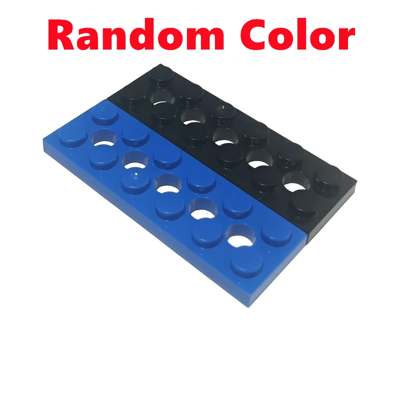 Placa de ladrillos técnicos con agujero, centro abierto grueso, piezas creativas MOC compatibles 3894 3702 2730 3895 32531, juguetes de bloques de construcción