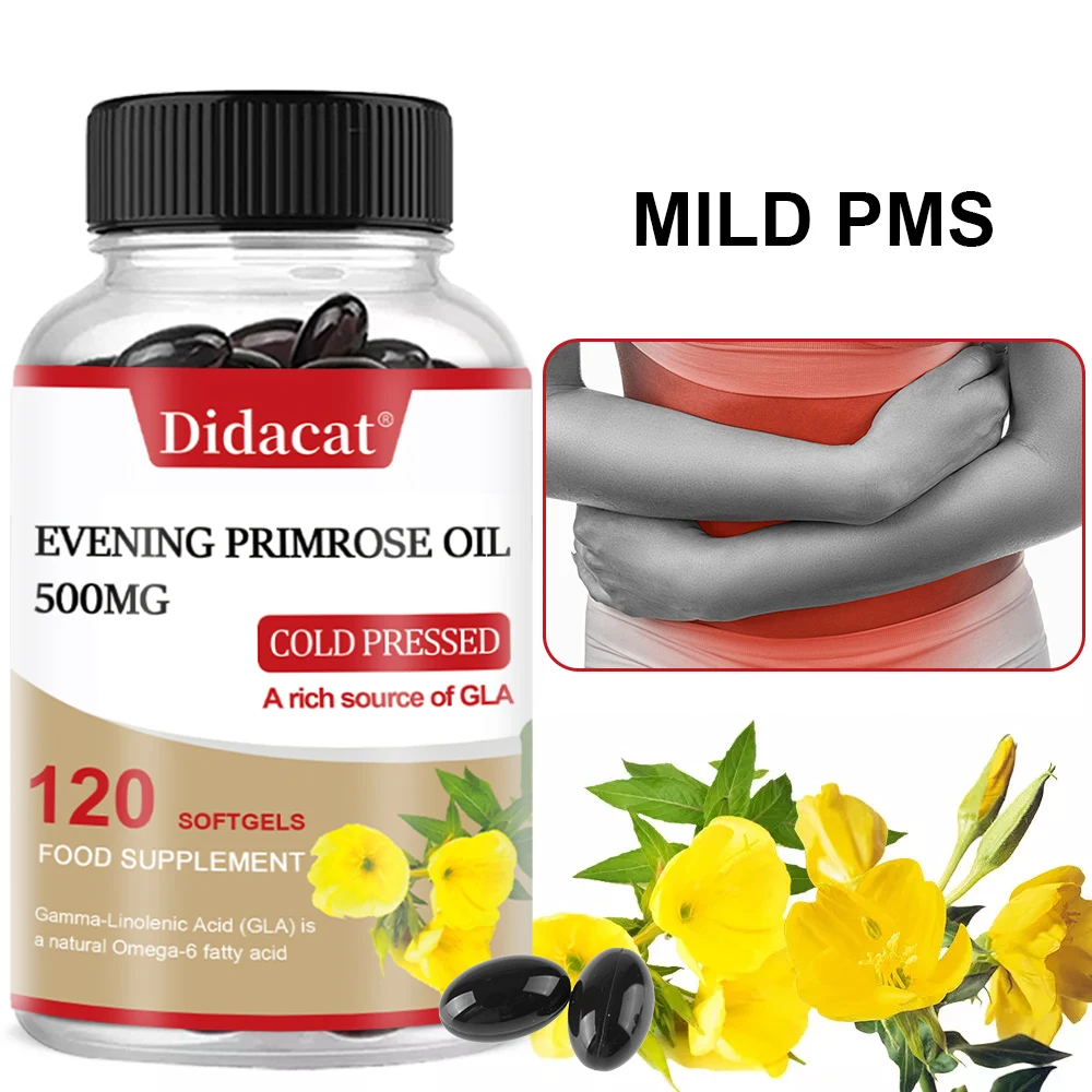 Cold-pressed Evening Primrose Oil | Non-GMO, Balances Women's Endocrine Health, Skin and Hair Health