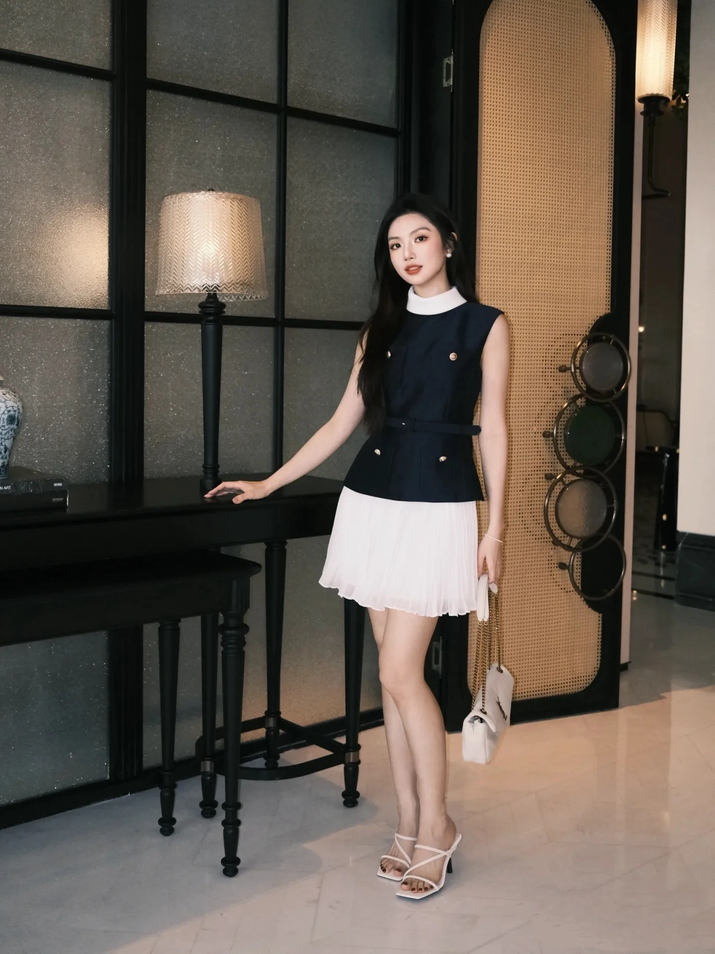 Ele Satin Women's Dr Ele Aosphere Name Lady Sle Early Autumn New Arrival ort Pure Color A-Line Skirt Long Zi...