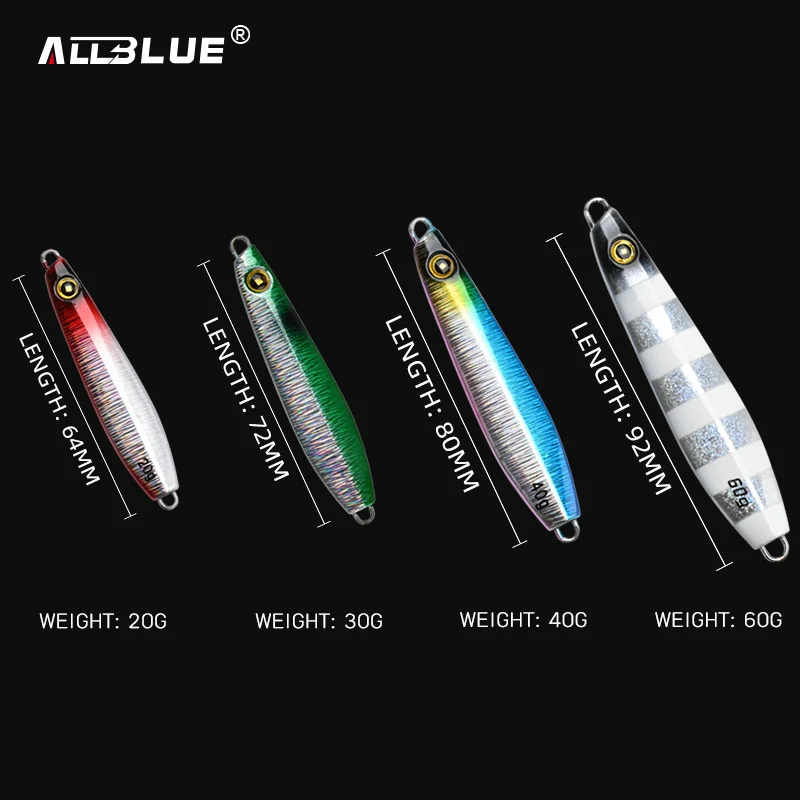 ALLBLUE KAIDO Cuchara Jigging Metálica – Ideal para Pesca de Altura - imagen 2